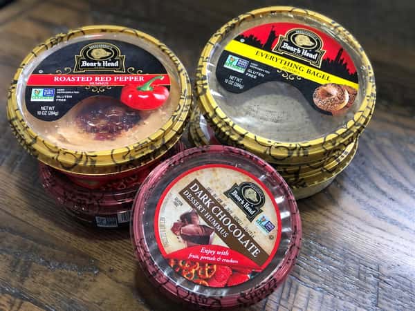 assortment of Hummus