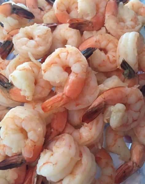 assortment of grilled shrimp