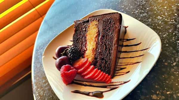 chocolate pinapple cherry cake