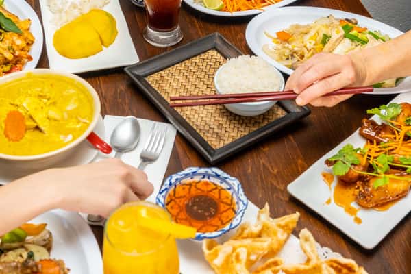 people dining together