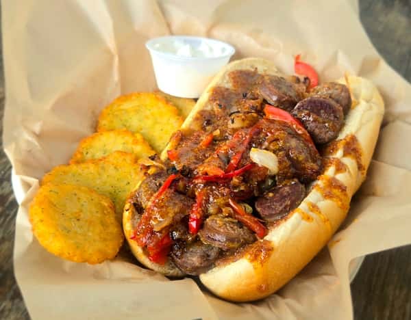 Sliced Brat Hoagie