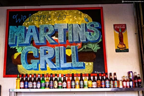 martin's grill sign