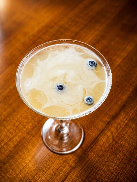 Blueberry Peach Martini