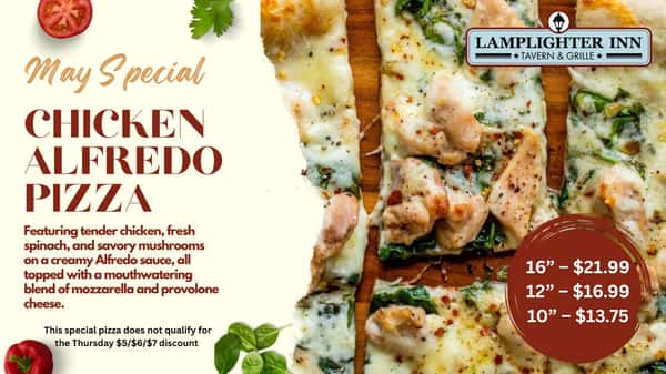 Chicken Alfredo Pizza