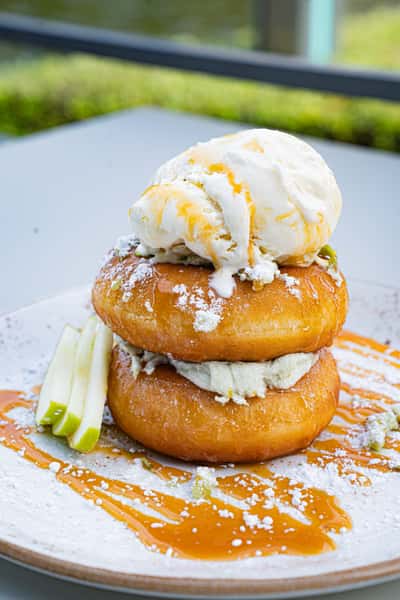 Caramel Apple Donut Sundae