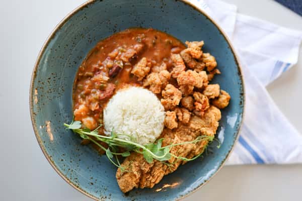 Shrimp & Andouille Etouffée