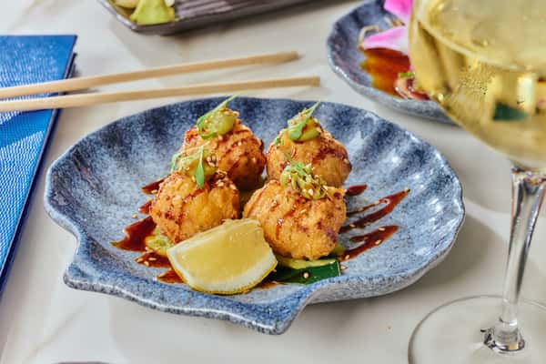 Yellowtail & Rice Fritters