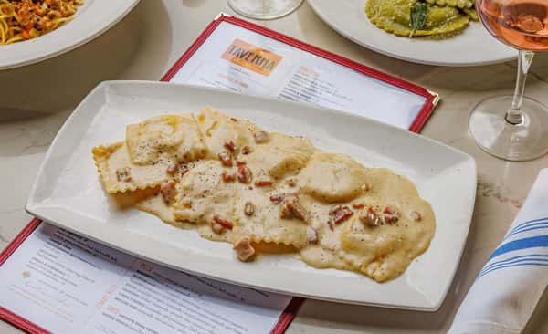 Ravioli Carbonara