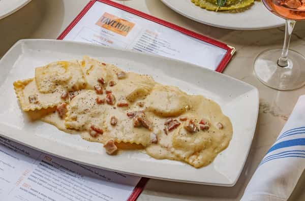 Ravioli Carbonara