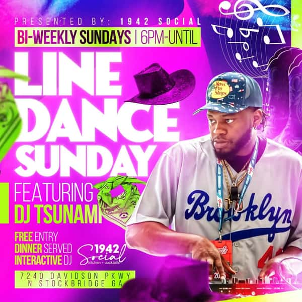NFL Sundays continues with Line Dance Sundays Football and Steppaz happening today at 6pm w/ @djtraeltsunami