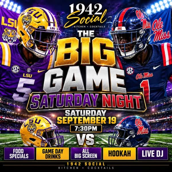 It's Taco Tuesday, but we're already thinking about the Big Game Saturday Night rolling into the Virgo Finale!! LOUIS new coach is Ole Miss's old coach and this is going to be a battle. After Party is #SocialSaturdaze live Daj