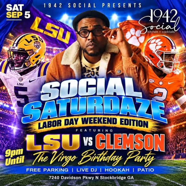 Social Saturdaze: Labor Day Weekend Virgo Birthday Party Edition w/ @djpt8 ARE YOU READY!!! Its #virgoseason in the #BlueRoom at @1942social