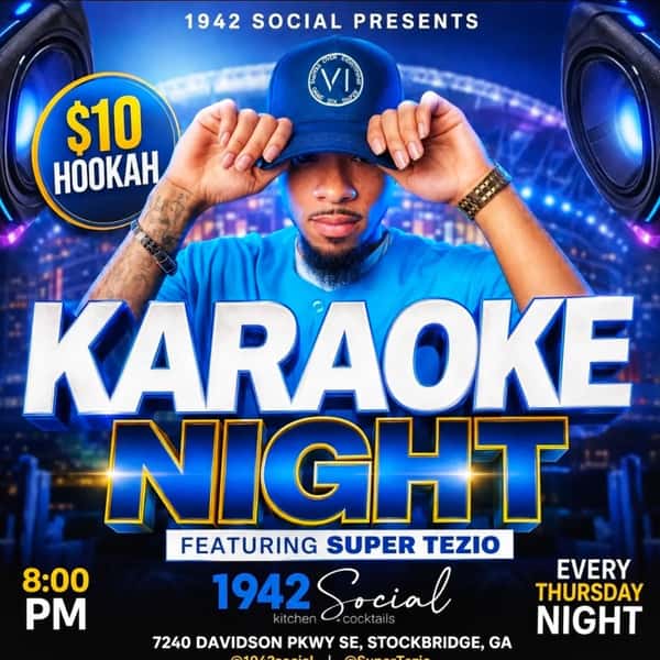 Yes tonight is still #Karaoke w/ @teziosuper so all our Karaoke lovers, food lovers, h00kah lovers come see us tonight
