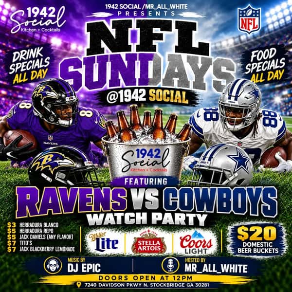 Baltimore vs Dallas Watch Party, who will have the biggest fan base in the building!!!