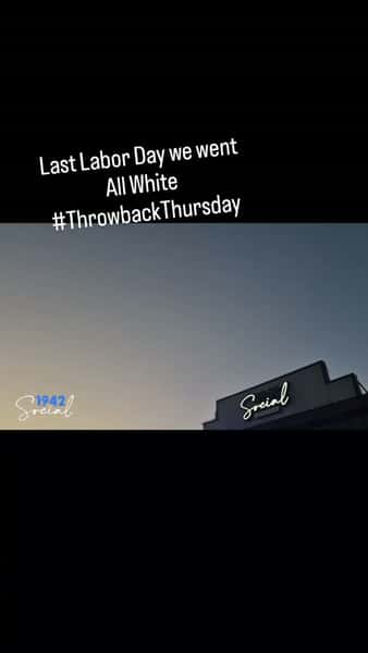 #throwbackthursday last labor Day we went all White w/ @iamdarrindhenson and @dussecognac. This weekend we go BLUE, as in the #Blueroom... come see the  All New @1942social
