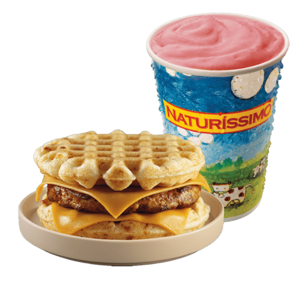1 Yucawaffles & 1 Medium yogurt