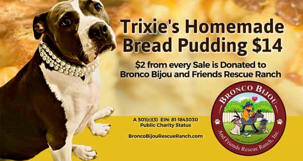 Trixie's Homemade Bread Pudding
