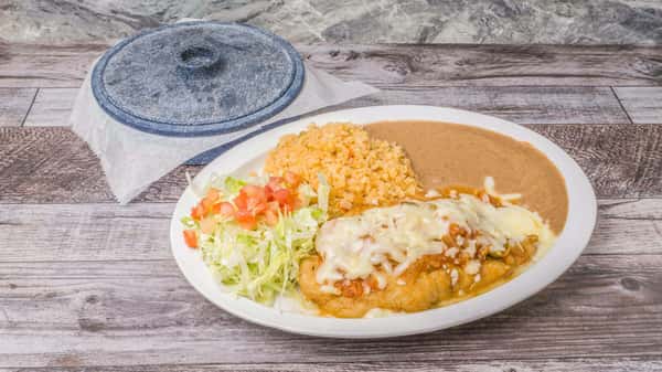 Chile Relleno / Stuffed Poblano Pepper