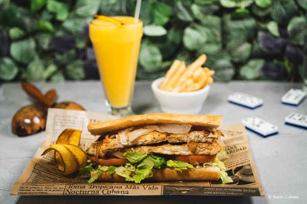 Great news, foodies! 📣 Our Chicken Sandwich w/ Fries is receiving rave reviews. Don't just take our word for it, come and taste the sensation everyone is talking about at Sazon Cubano. 🍔🍟 #SazonCubano #ChickenSandwichHeaven

 Here's what it said: 

 "Not the most well versed in Cuban cuisine, but this was an excellent sandwich and this restaurant brings it's A-game every time. Every piece of the sandwich from the bread to the chicken and the veggies were so high quality that they could all stand on their own, and the fries were the closest thing to perfection I've had in a while. Only been able to patron this establishment through delivery, but I have yet to have a disappointing meal. Thank you all for the excellent food and TLC you've given my sandwiches!"