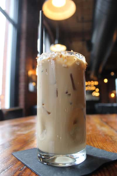 Salted Caramel Iced Coffee Cocktail
