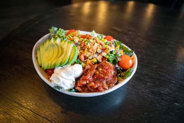 Taco Salad - Menu - The Alamo Texas BBQ & Tequila Bar - Barbecue ...