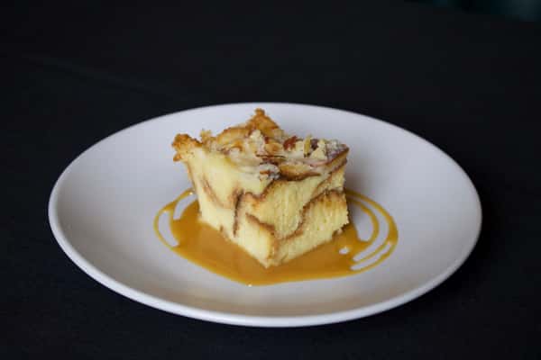 WHITE CHOCOLATE BRIOCHE BREAD PUDDING