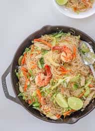 Filipino Pancit (Shrimp and Noodles)