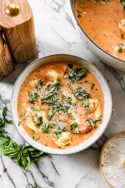Medditerranean Tortillini Soup