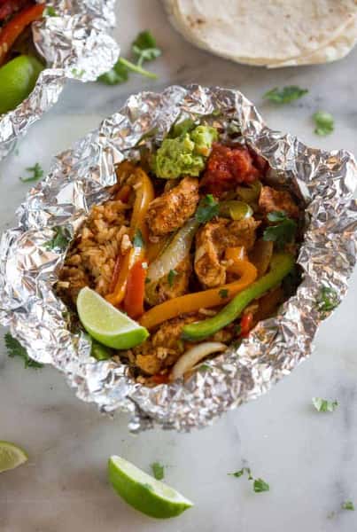 Chicken Fajita Grilling Packets
