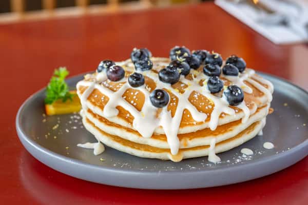 Lemon Blueberry Ricotta Pancakes