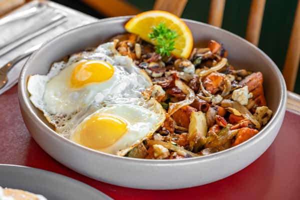 Sweet Potato Hash & Eggs