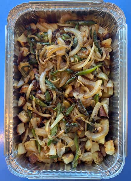 Catering tray full of food