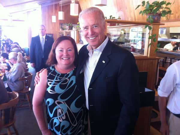 Camille Chijate, who took over as Hobee's owner with her husband Daniel in 2017, had the honor of hosting Vice President Joe Biden at Hobee's Sunnyvale four years earlier.