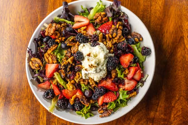 Warm Goat Cheese & Berry Salad