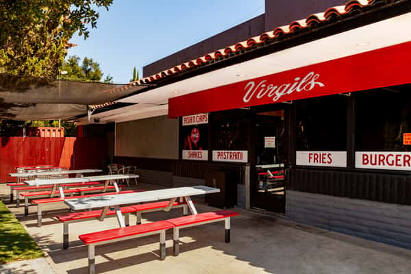 Exterior signage and seats