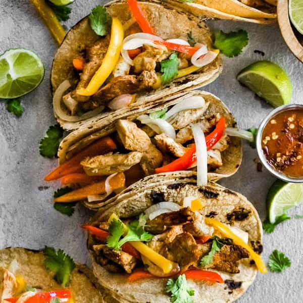 (3) Fajita Chicken Tacos
