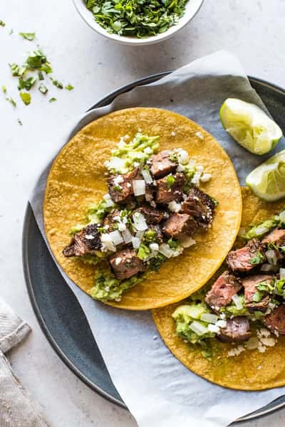 (3) Carne Asada Tacos