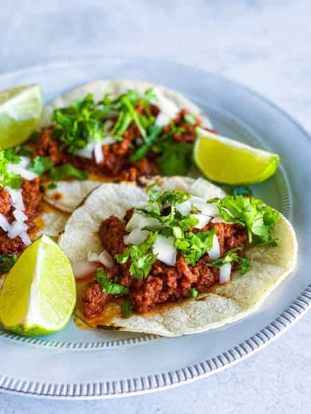 (3) Chorizo Tacos