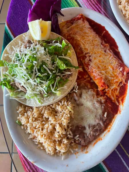 #8 Taco & Enchilada