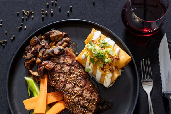 10 oz NY Striploin Dinner