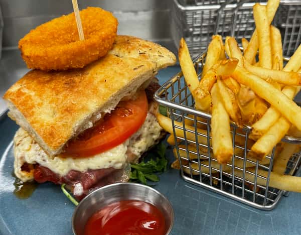 Tuscan Chicken Focaccia Panini