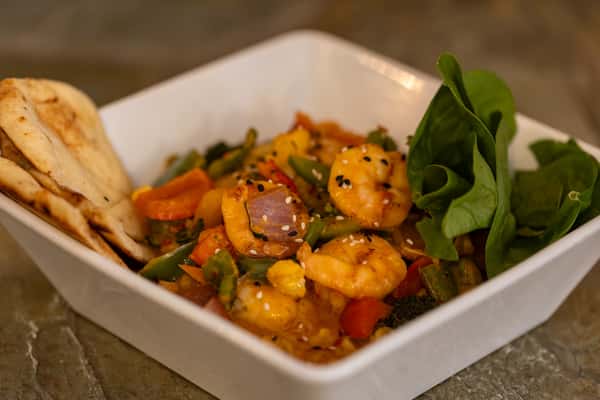 Spicy Peanut Prawn Curry