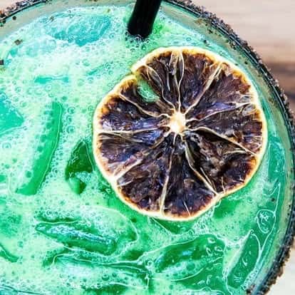 cocktail with dried food