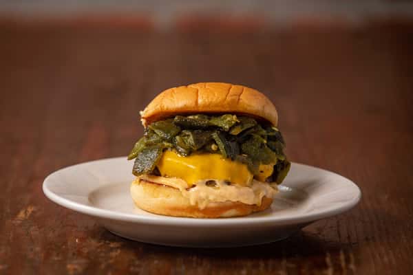Two8Two Hatch Green Chile Cheeseburger