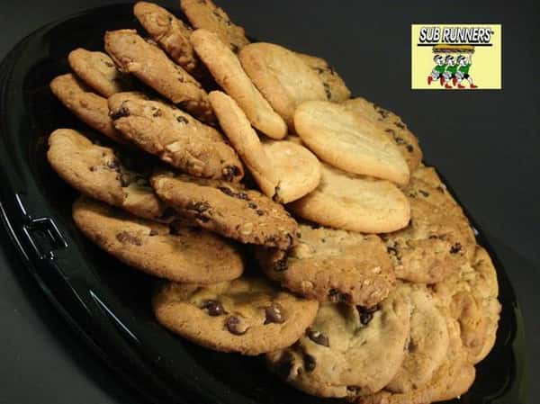 plate of assorted cookies