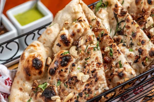 fruit and nut naan