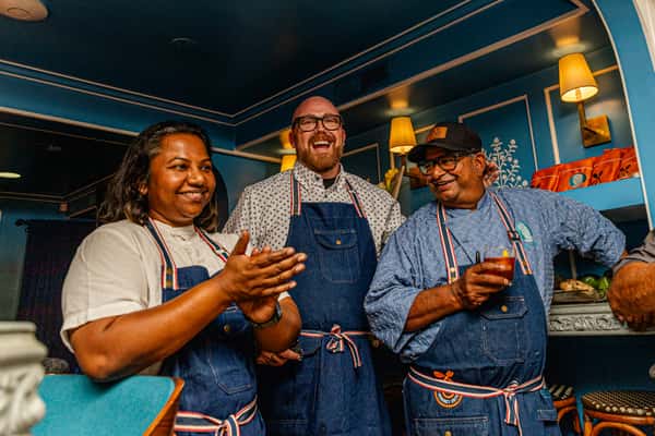 Chef Prasad, Chef Aarthi Sampath & Chef Tyler Anderson