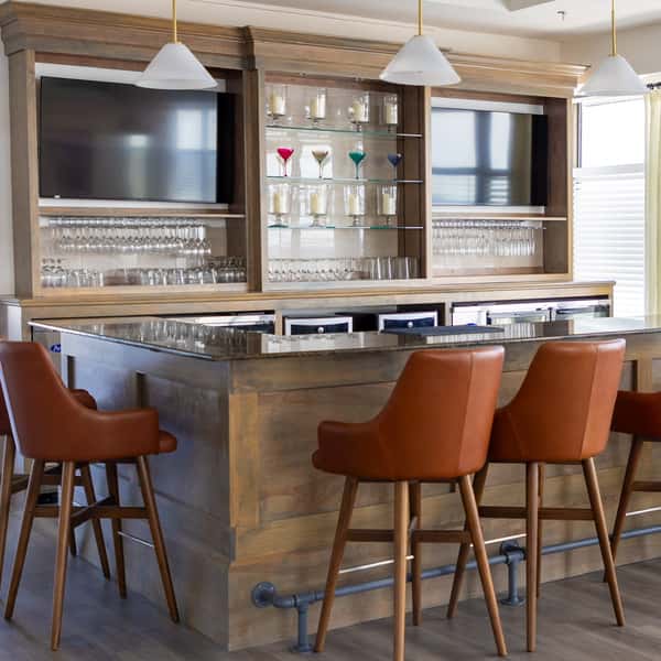 bar area