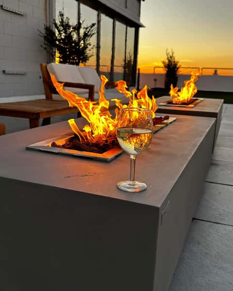 rooftop fire feature