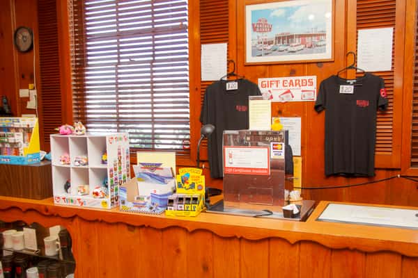 interior with tshirts